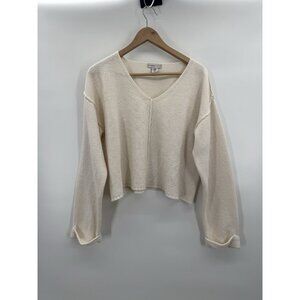 Sincerely Jules Womens Medium Crop Sweater Cozy Retro Indie Minimalist Academia